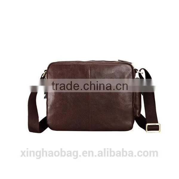 Cheap vintage adjustable leather messenger bag