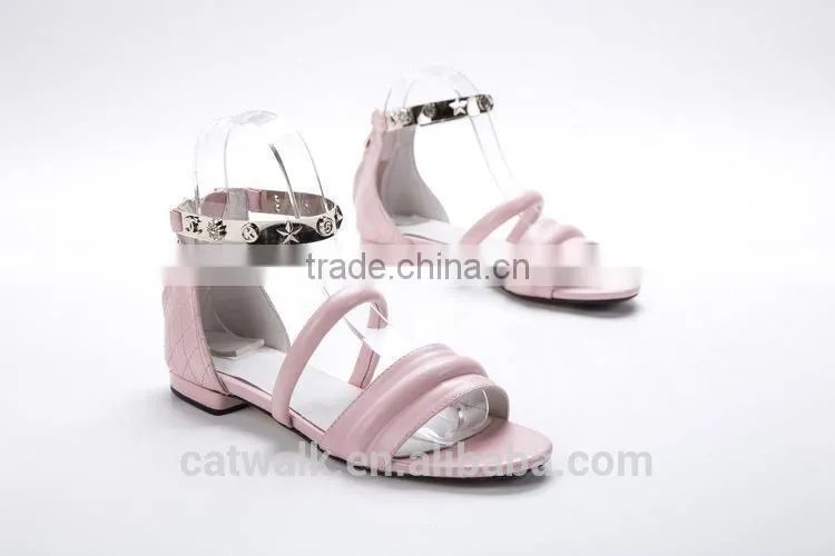 elegant style 2015 hot sale flat sandals women casual shoes latest design rubber shoes