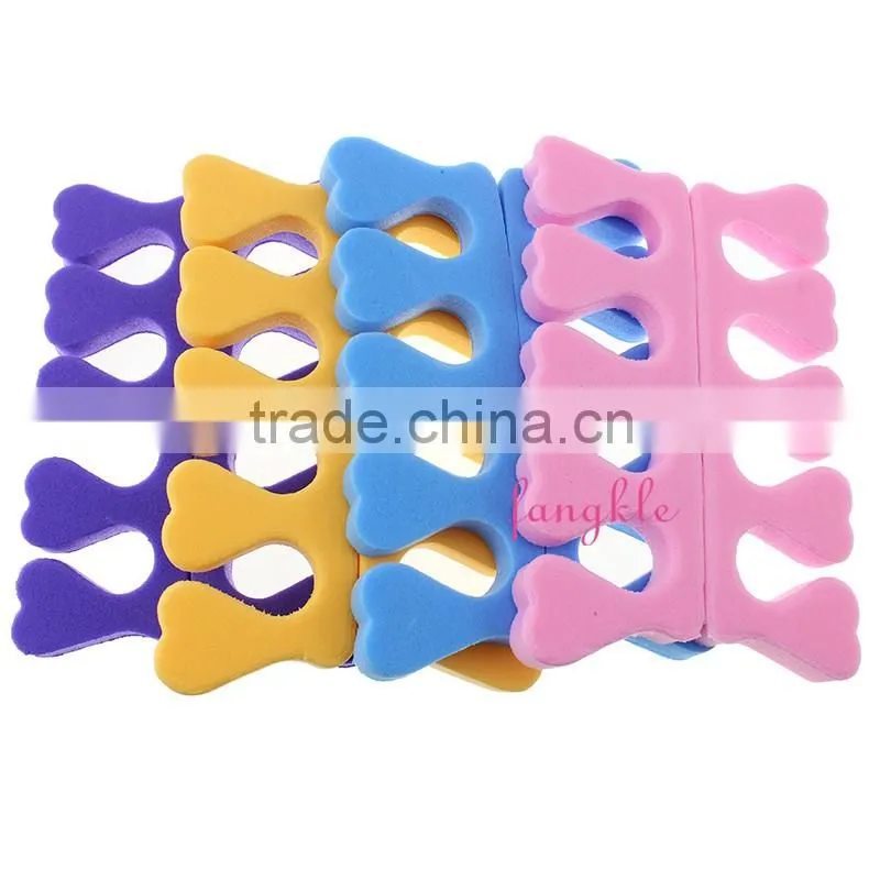Good quality pedicure tools pink eva sponge toe separator