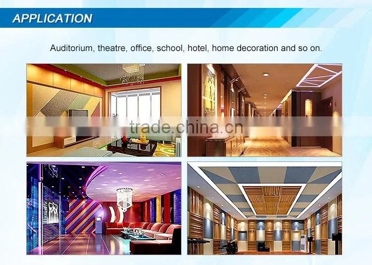 ECO high quality polyester fabric acoustic panel
