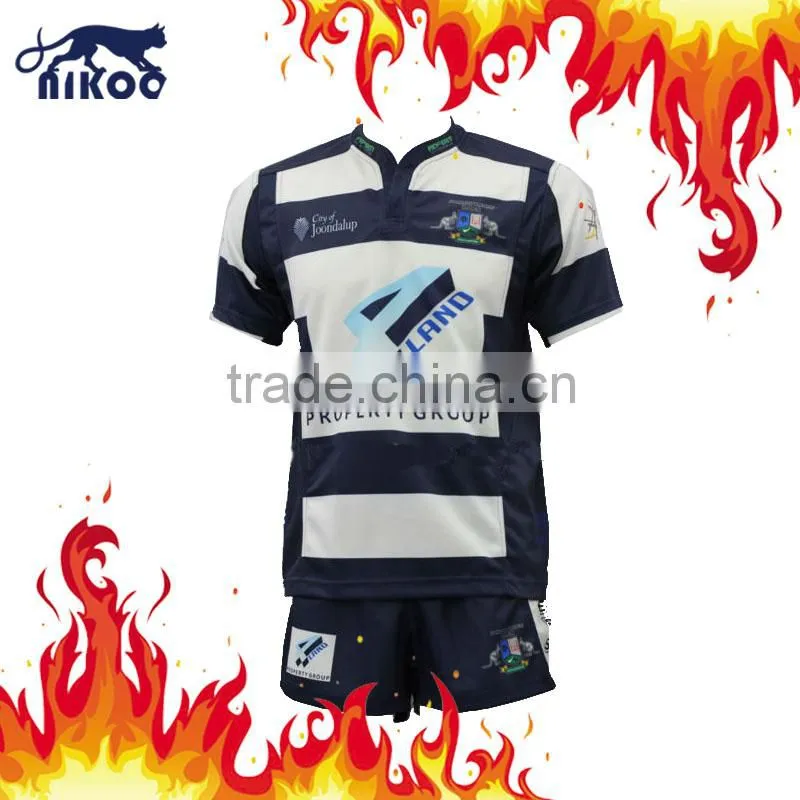 High tech custom made sublimated rugby top,custom rugby jerseys