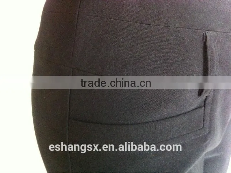 Ladies fashion design black formal flared pants