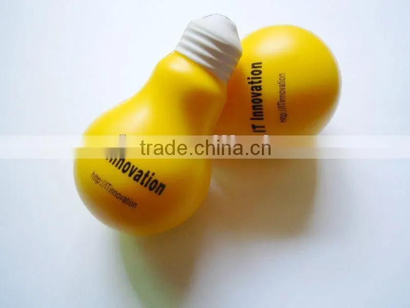 PU foam squeeze toy light bulb stress ball