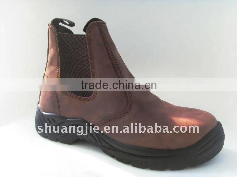 crazy horse leather safety boots 8020