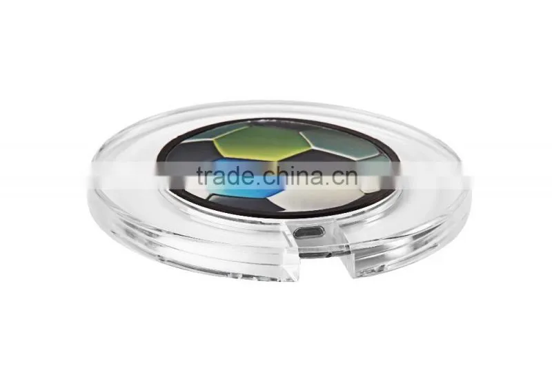 High quality circle wireless power charger,universal wireless charging pad high quallity