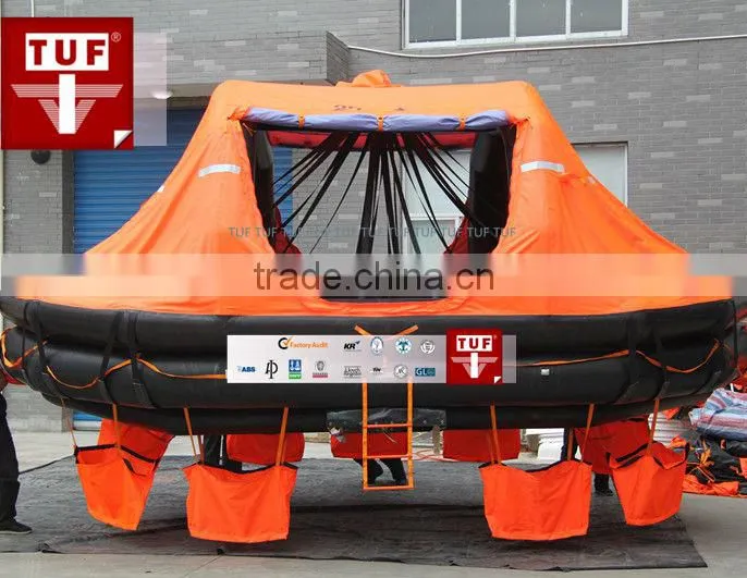CCS Approved Throw-Over Inflatable Life Raft for 66 Person