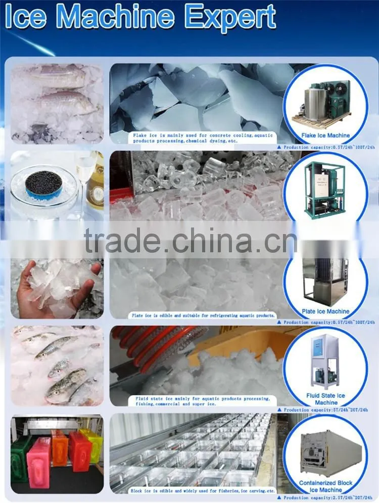CSCPOWER high quality 1T/day cylinder ice maker from guangzhou factory