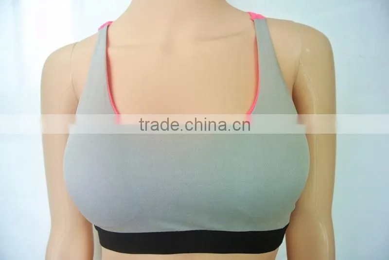 Shantou Wholesale Underwear Factory Women Plain Custom Blank Sports Bra