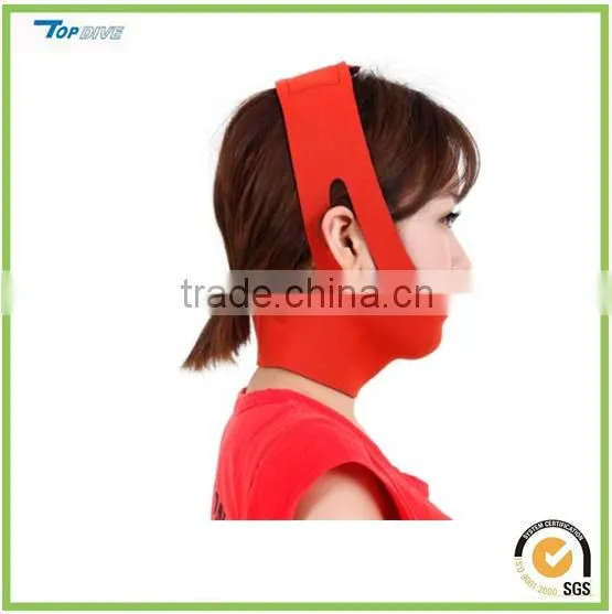 Adjustable neoprene face slimming belt