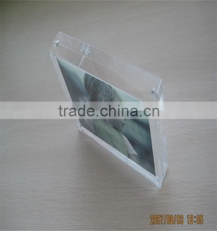 Cuboid Acrylic Picture Transparent Photo Frame for Sale