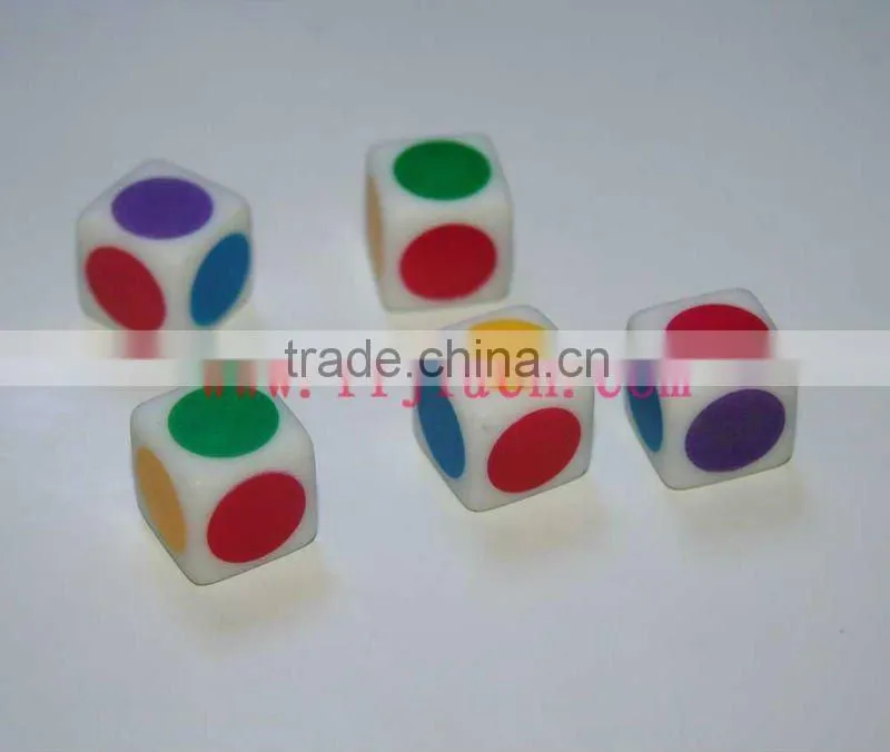 Colored Acrylic Dice