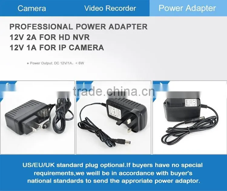 4channel 720P 1MP night vision IR led infrared security camera system wireless camera nvr kit