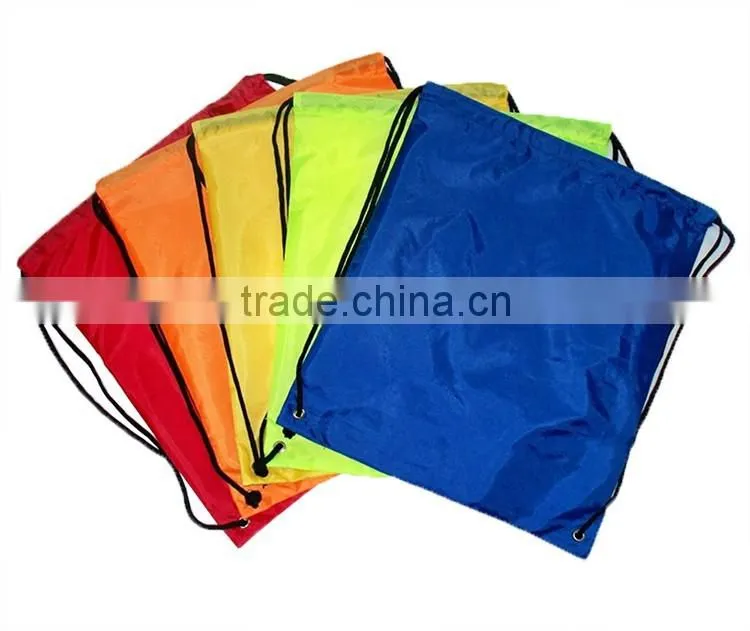 Customized printing and material sports fitness drawstring bag packaging bags