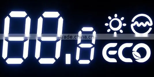 high quality custom SMD White 7 segment display for water heater