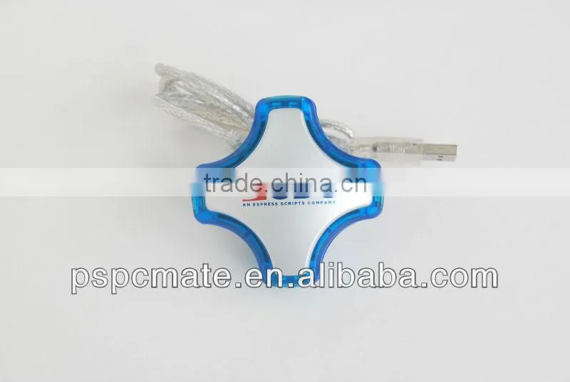usb hub with colorful lights,flower hub,gifts proposal