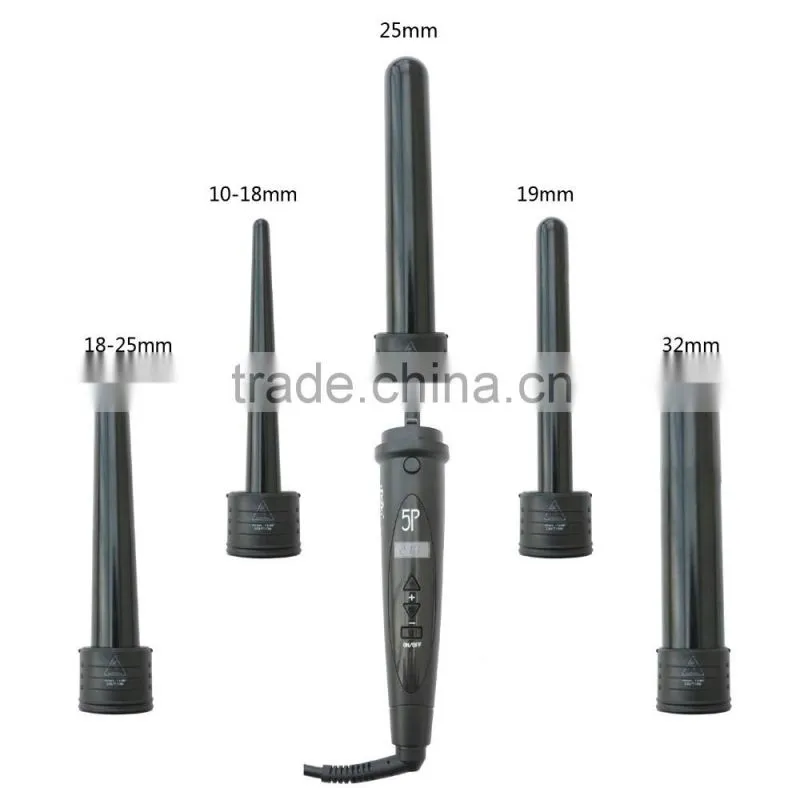 hot selling hair clipless hair curlin iron with LCD display suit for diy electrical appliance