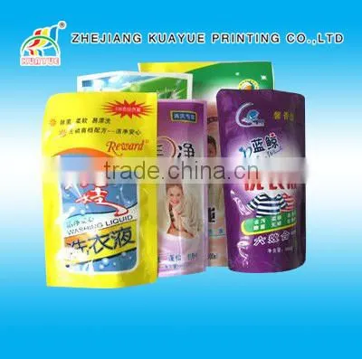 Customized New High Quality Resealable Zipper Standing Pouch for Detergent