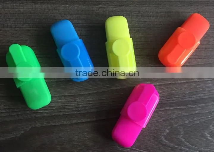 China Manufacture Custom Plastic Multi Color Highlighter Set With Logo Printing