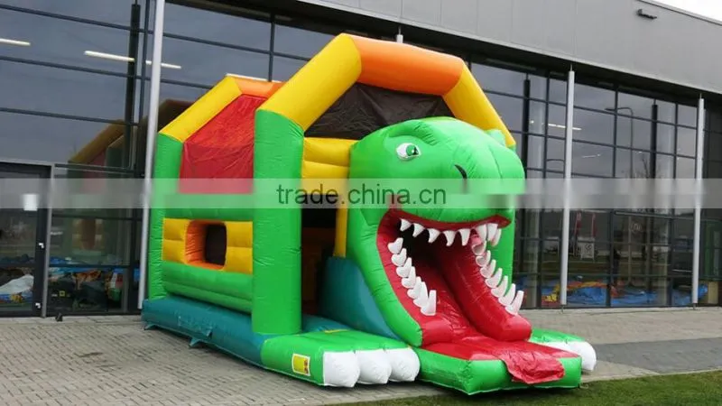 dinosaur inflatable bounce castle for commcercial use
