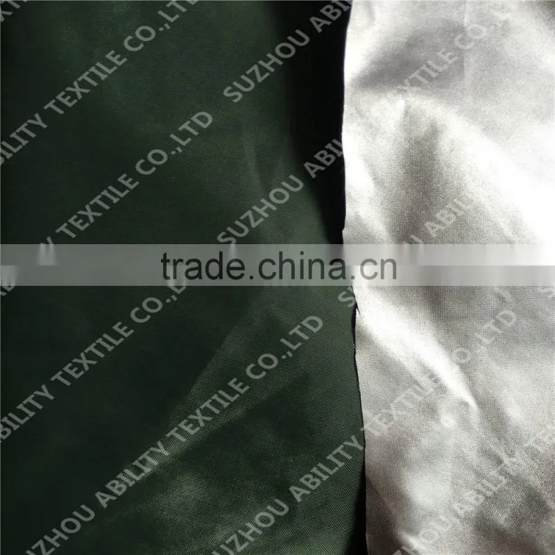 210T nylon fabric for umbrella with silver coated fabric