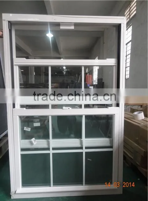 Aluminum Double Hung Window With Double Glass Aluminum Window Factory In Guangzhou