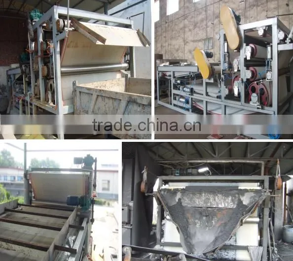 Belt sludge dewatering machine