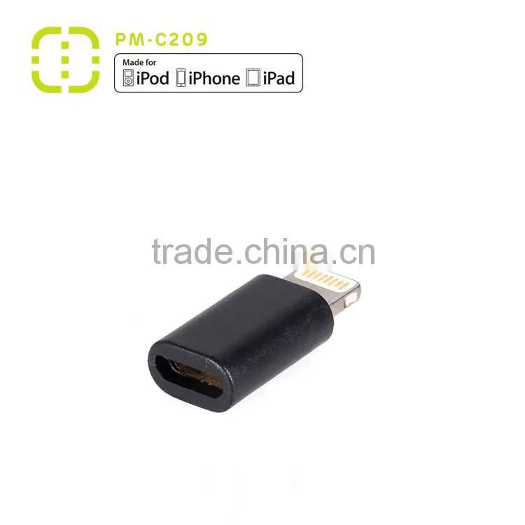 MFI Certified adapter Micro-USB to 8-pin