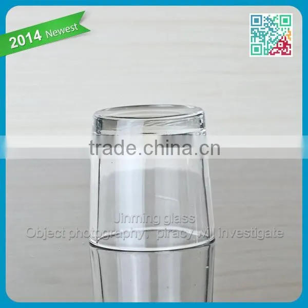 Transparent Wholesale Christmas Promotion Hand printed Shooter Glass Christamas dinnerware shot glass for drinking