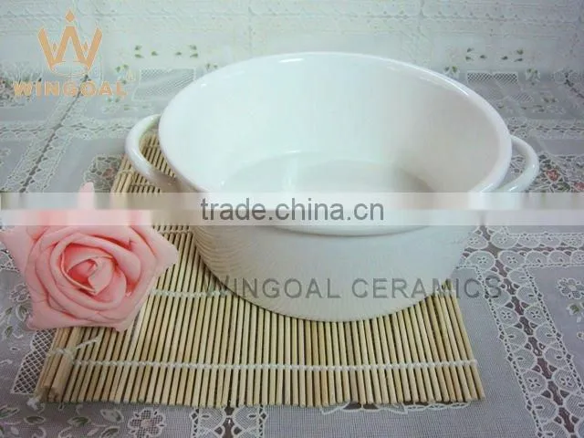 ceramic colorful bakeware with handles