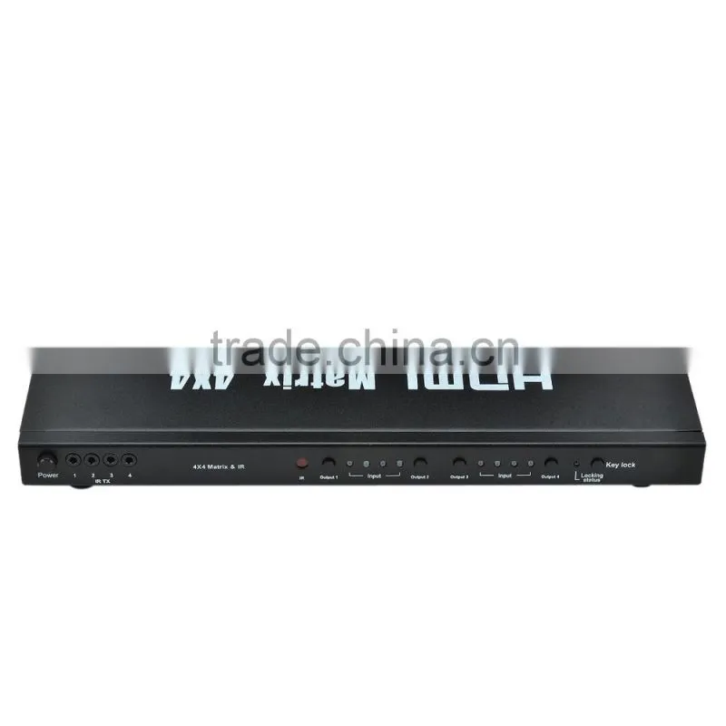 CHEERLINK HDMI 1.3 Matrix 4x4 w/ IR Remote Control hdmi switcher / splitter