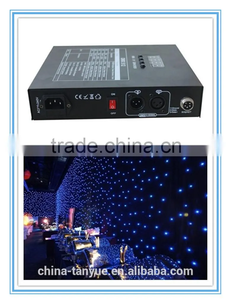 with DMX control RGBW color led star curtains for stage backdrops