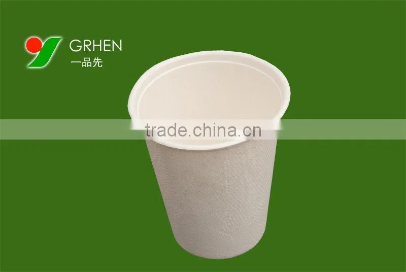 Biodgradable bagasse coffe cup