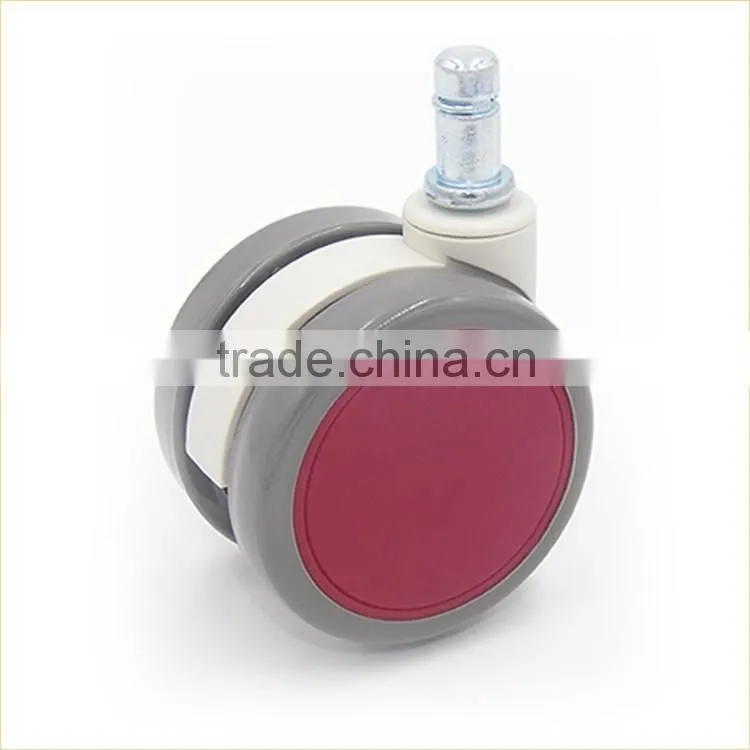 shenzhen BL durable 64mm heavy duty thread stem swivel TPR appliance caster wheels for heavy furniture