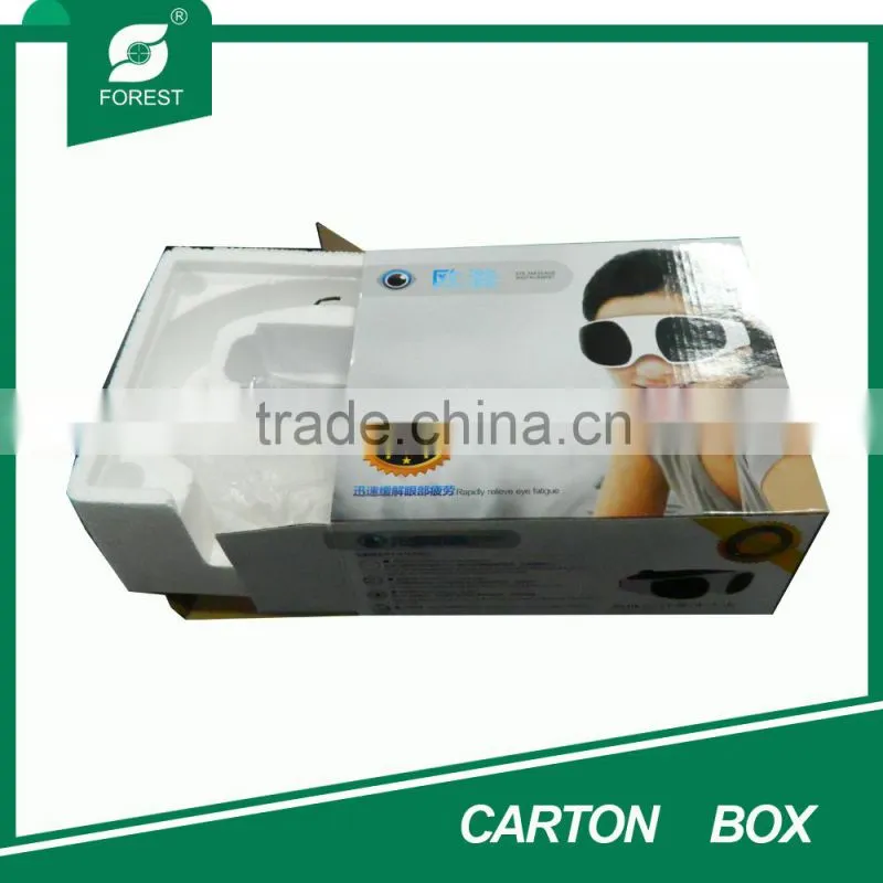 FANCY PRINTED CUSTOM PACKAGING WHITE CARTON BOX