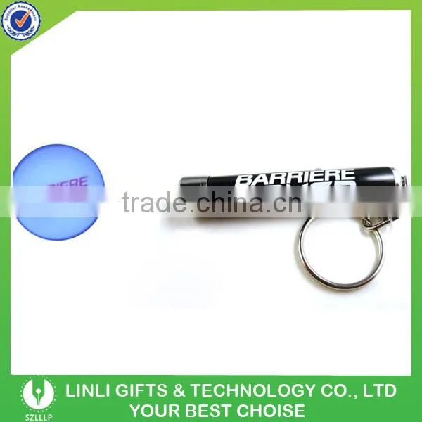 Brand Name Logo Led Light Keyring Projector Torch