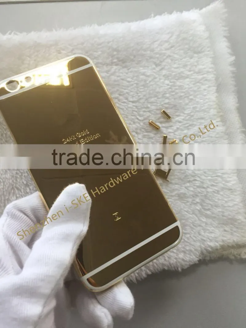 24kt gold housing replacement For iPhone 6s back housing cover