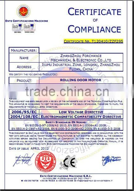 shutter door motor AC door motor