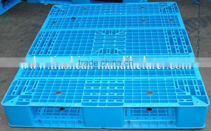 industrial double side 4 way plastic pallets with sides