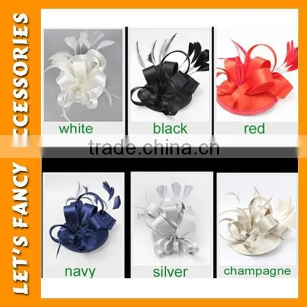 PGHD0660 Mini feather hat hair clips hair accessory
