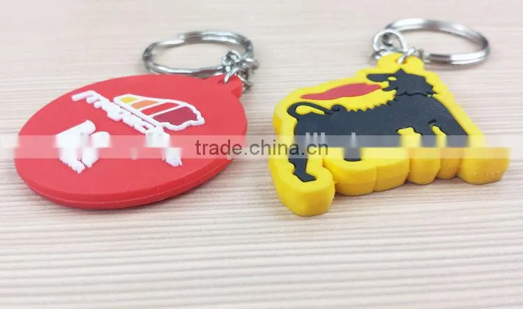 wholesale top selling 3D soft pvc car keychain