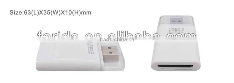 2013 Classic Push Style USB3.0 SD and TF card reader for laptop