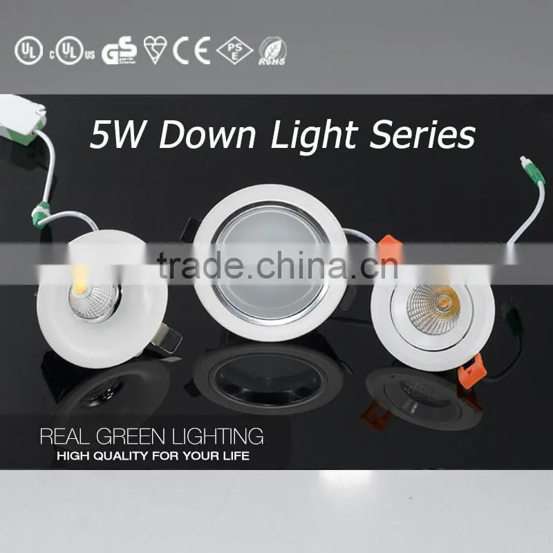 5W 3.5 Inch 5W Cool White downlight 100V-265V Aluminum Alloy Lamp Body 5W Downlight