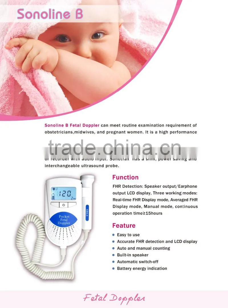 MSLBSB-A Zero complain Baby sound machine jpd-200c fetal doppler/fetal doppler price