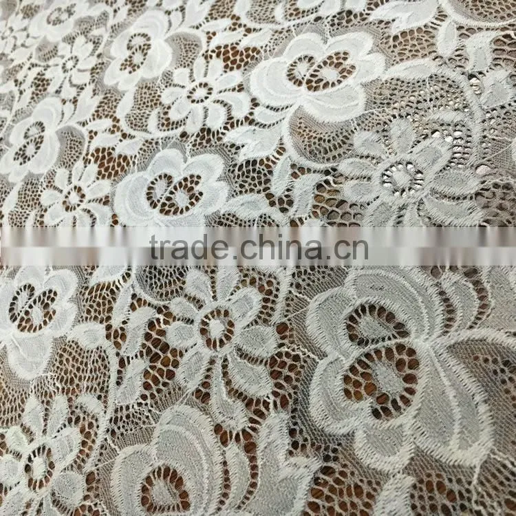 beautiful lace fabric with knitting technic for curtains TH-8901