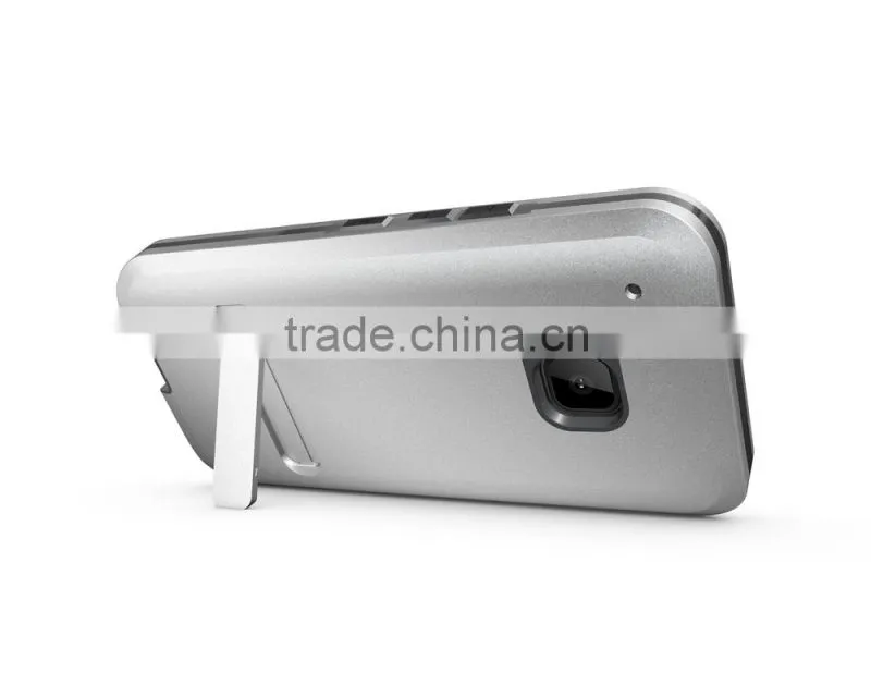 New design armor case built in screen protector for HTC M9