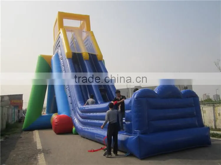 Lanqu high quality inflatable big water slide for sale