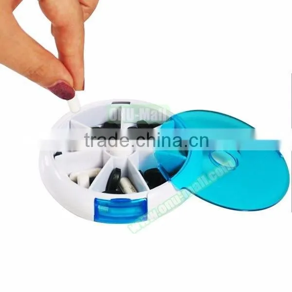 Customized Portable Pill Box 7 days, Organizer Plastic Weekly Pill Organizer