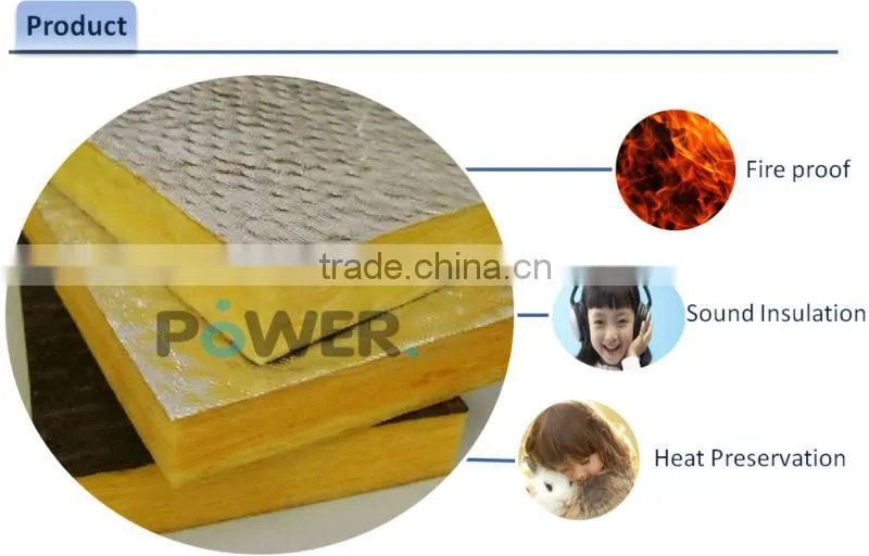 flexible and fluffy glass wool heat insulation made in china