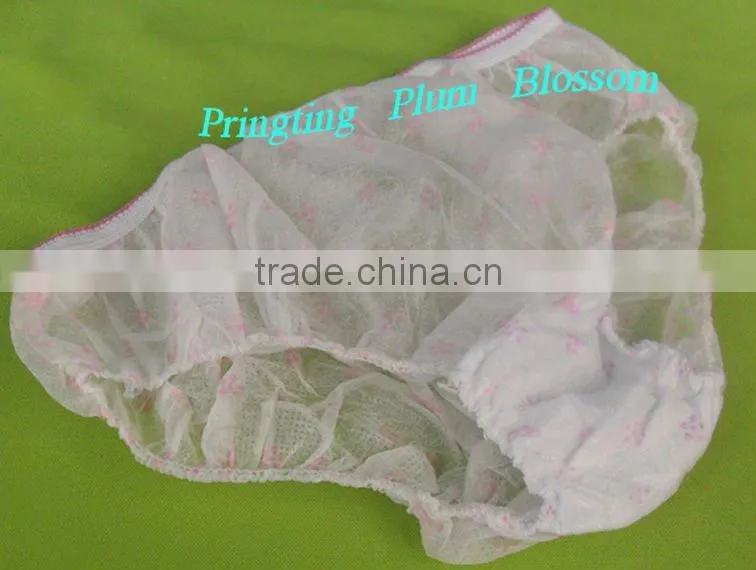 Lady Disposable Underwear with Printing