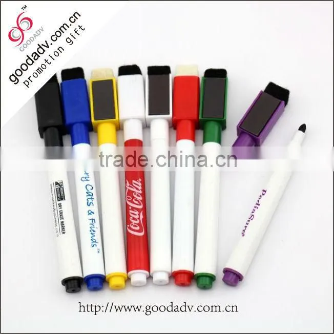 High quality Perfect quality non-toxic full color printing magnetic marker pen
